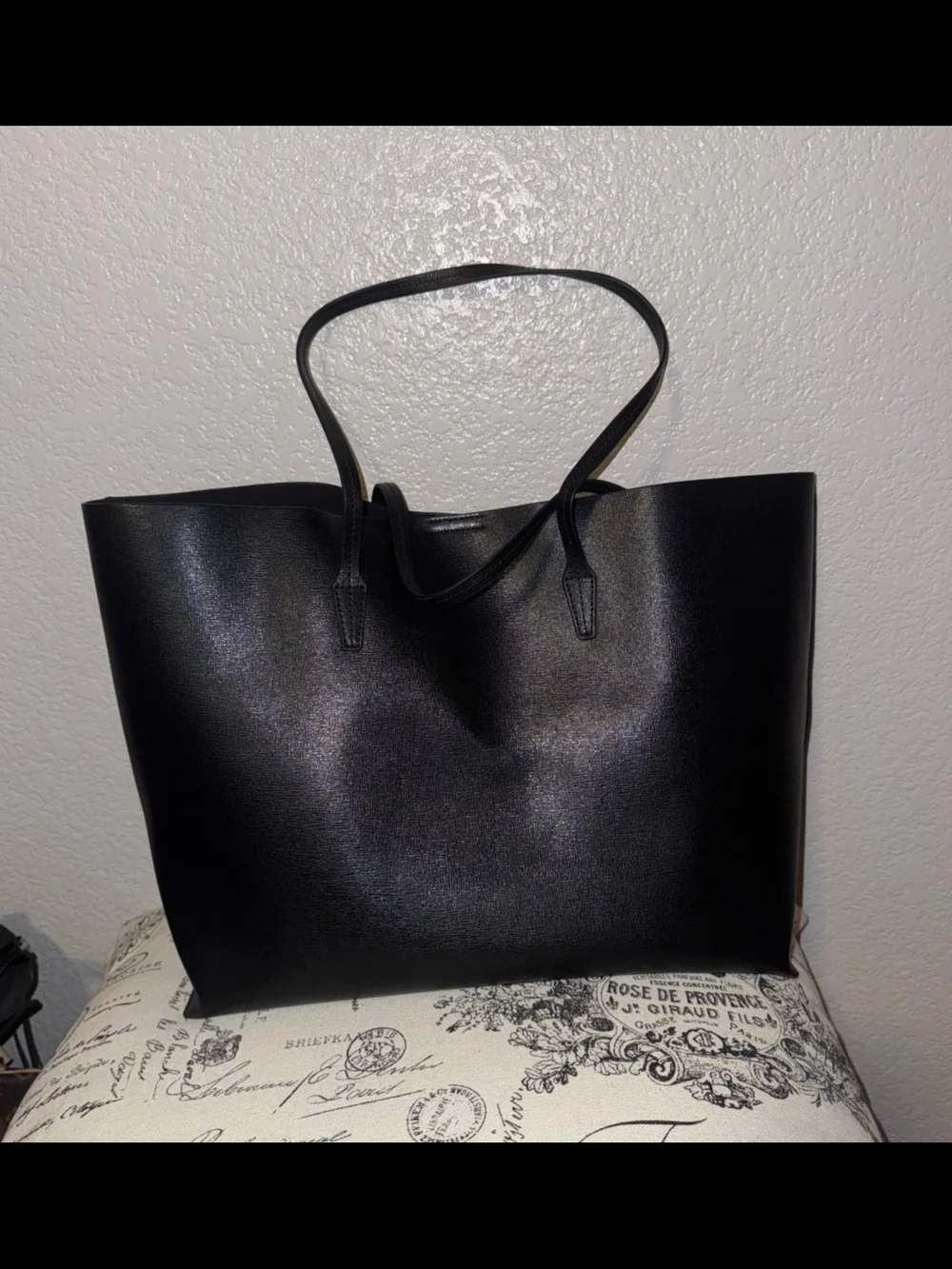 Versace Black Medusa Leather Tote Bag